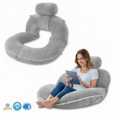 Oreiller Ergonomique Multifonctionnel pour Lecture et Détente