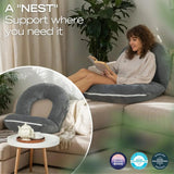 Oreiller Ergonomique Multifonctionnel pour Lecture et Détente