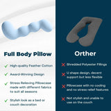 Oreiller Ergonomique en Mousse à Mémoire de Forme - Confort Optimal pour Sommeil Latéral