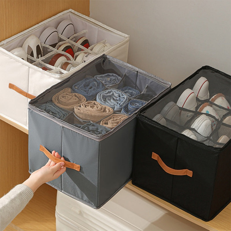 Organizzatore Di Scarpe Pieghevole Trasparente - 12 Scomparti