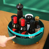 Organisateur de Cuisine Rotatif 360° - Plateau Tournant Pratique pour Placard et Bureau