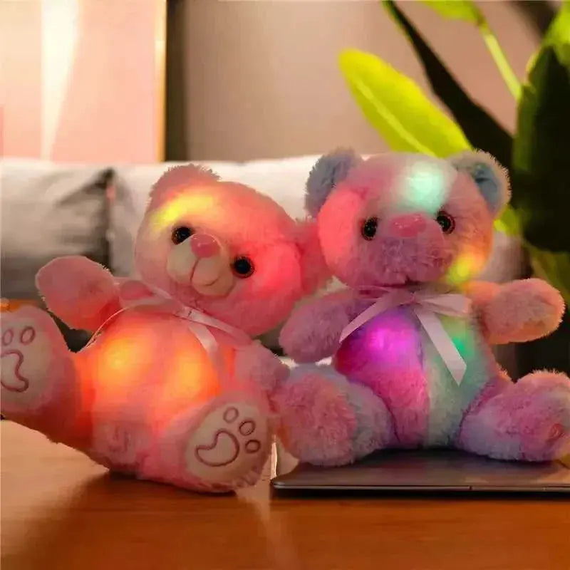 Ours en Peluche Lumineux LED - Éclairage Doux et Coloré pour Enfants