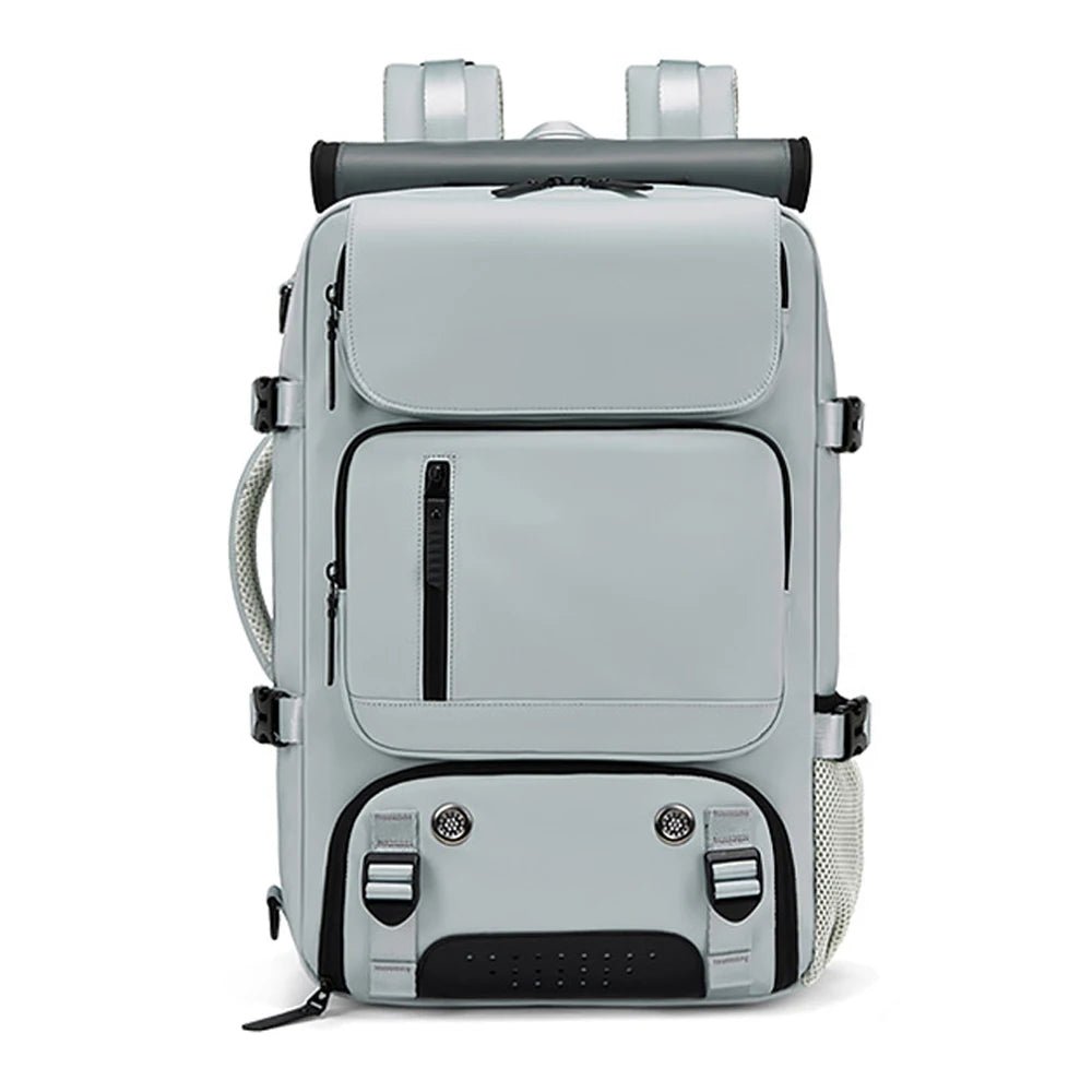 Zaino da viaggio TRAVELMAX impermeabile con porta USB e scomparto per scarpe