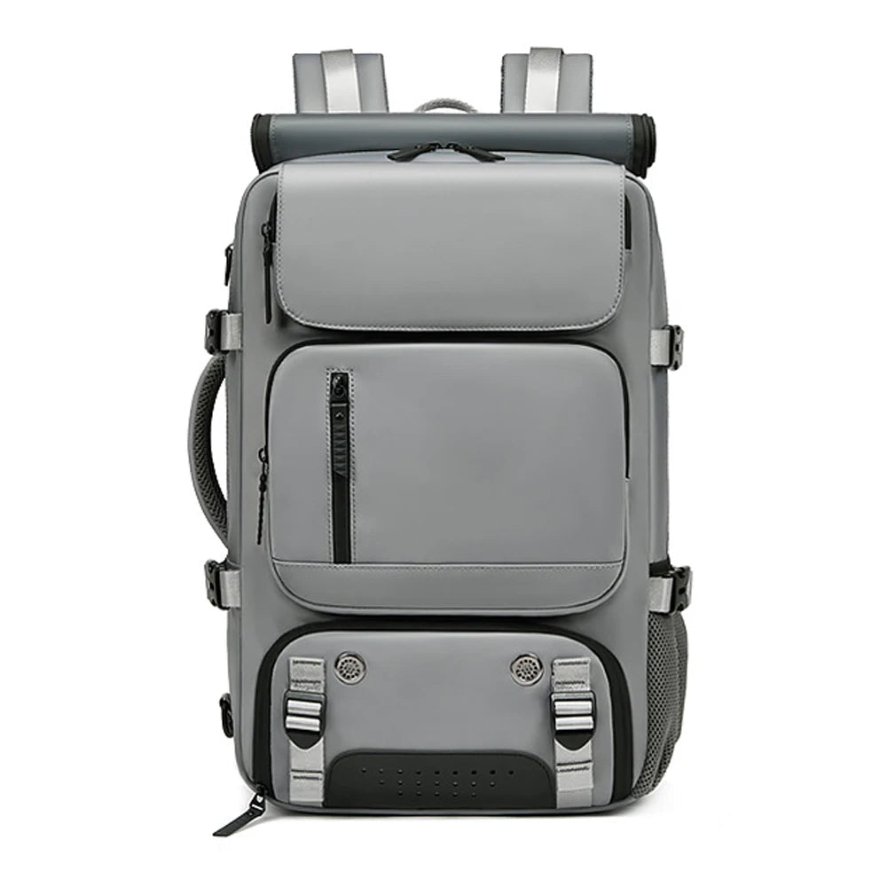 Zaino da viaggio TRAVELMAX impermeabile con porta USB e scomparto per scarpe