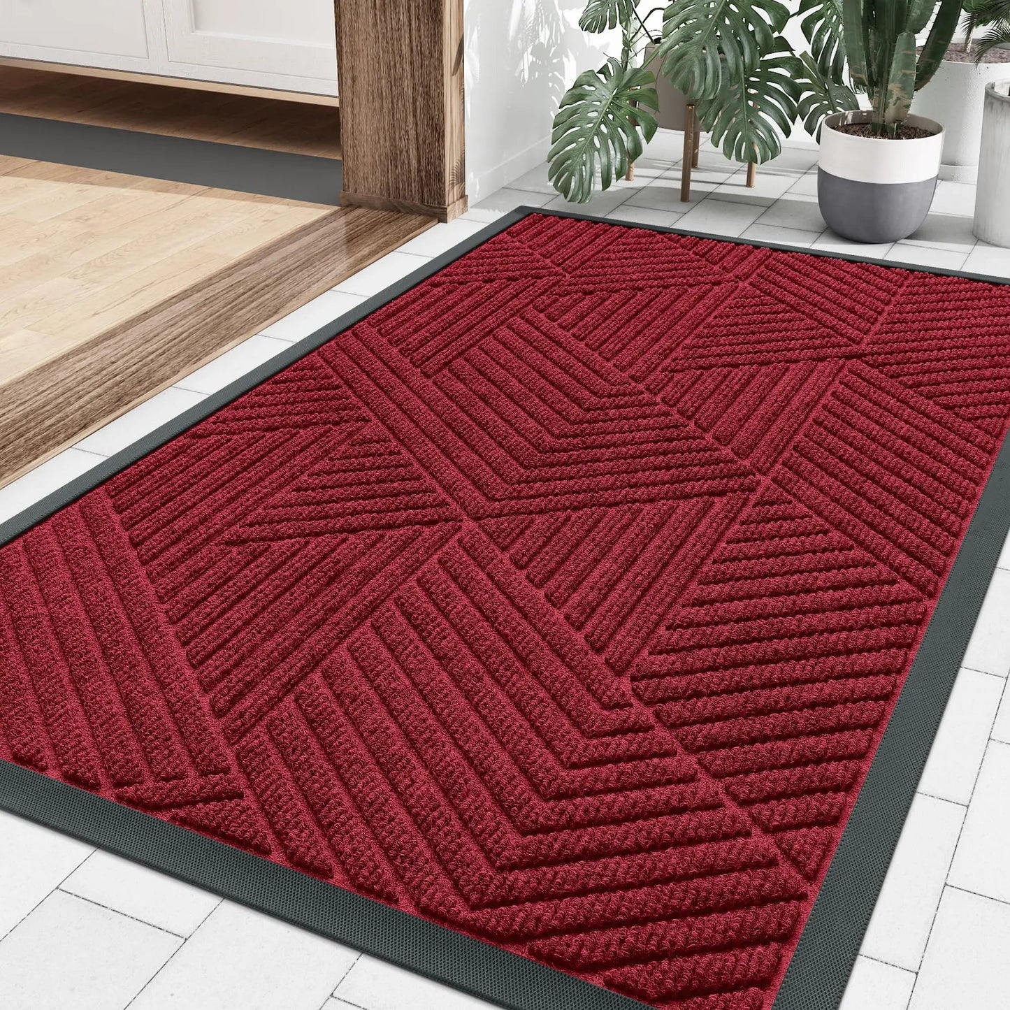 Paillasson Antidérapant Absorbant Intérieur et Extérieur 60x40 cm