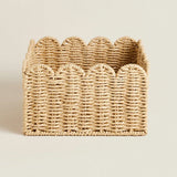 Panier Rangement Osier Tissé à la Main - Élégance Naturelle