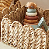 Panier Rangement Osier Tissé à la Main - Élégance Naturelle