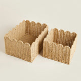 Panier Rangement Osier Tissé à la Main - Élégance Naturelle