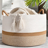 Cesto Portaoggetti in Cotone Boho - Elegante e Pratico