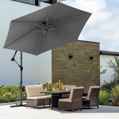Parasol Déporté 3M avec Housse de Protection - Résistant et Ajustable