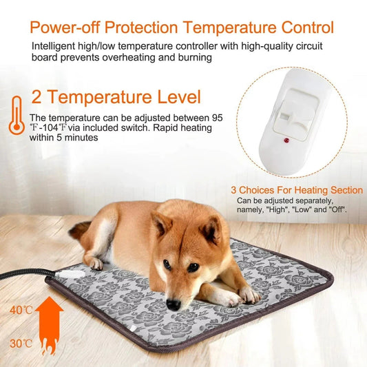 PawTherm - Tapis Chauffant pour Animaux avec Contrôle de Température