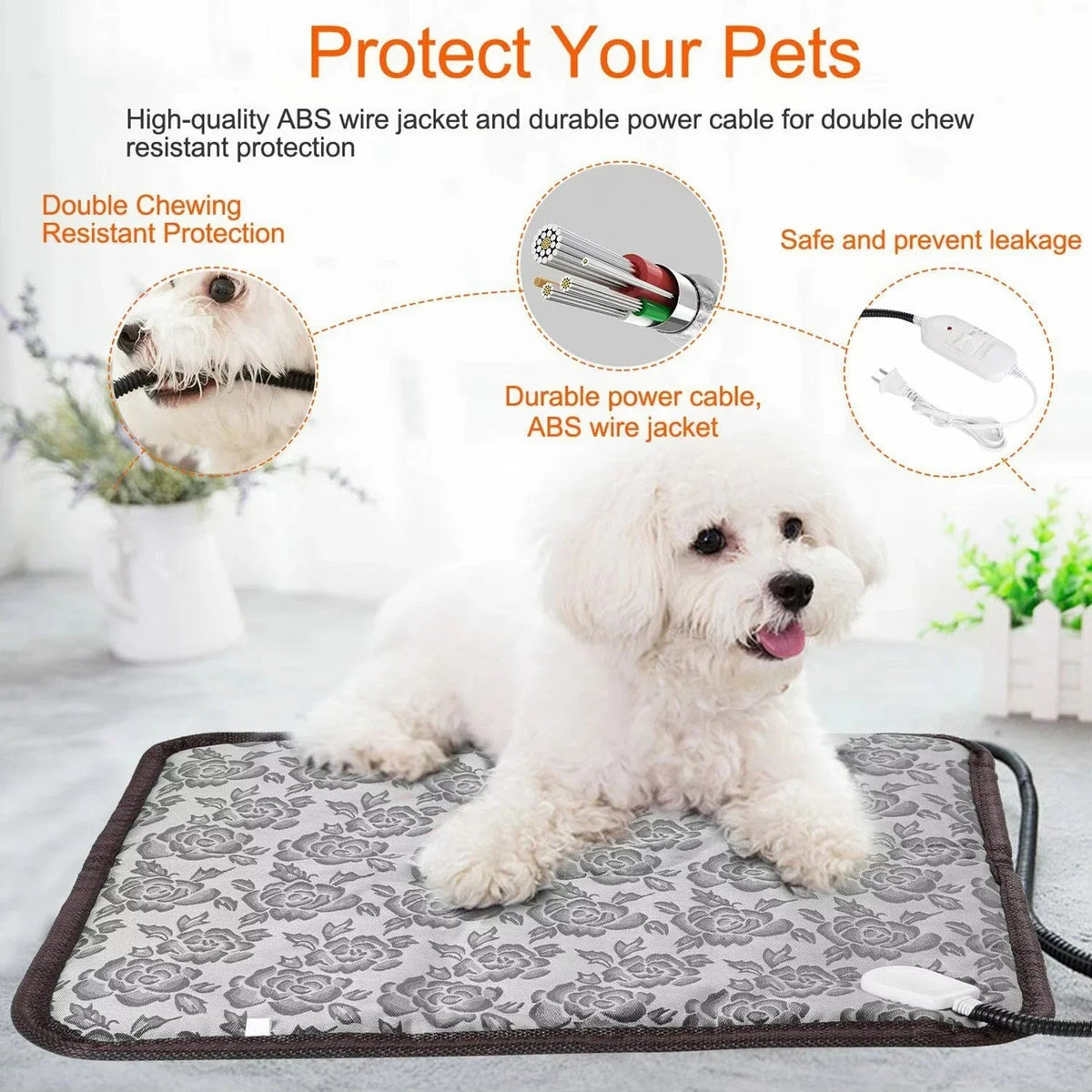 PawTherm - Tapis Chauffant pour Animaux avec Contrôle de Température
