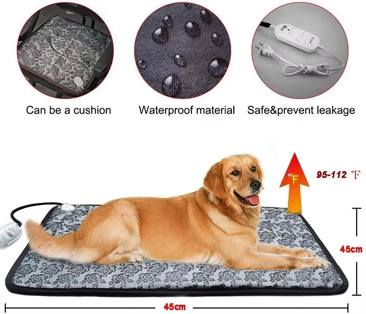 PawTherm - Tapis Chauffant pour Animaux avec Contrôle de Température