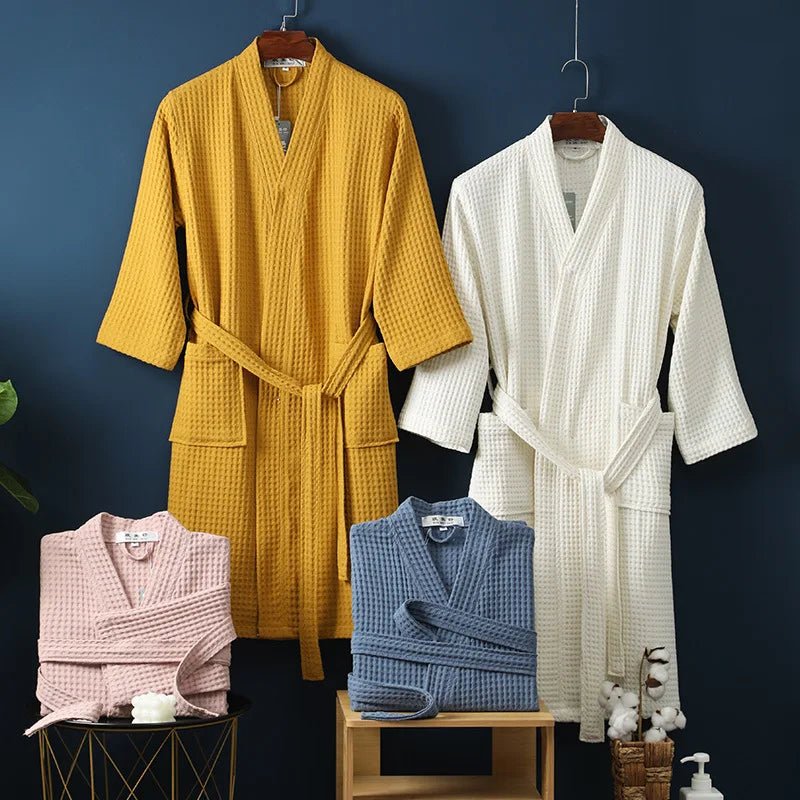 Accappatoio in Cotone Traspirante - Comfort Lussuoso per Donna e Uomo