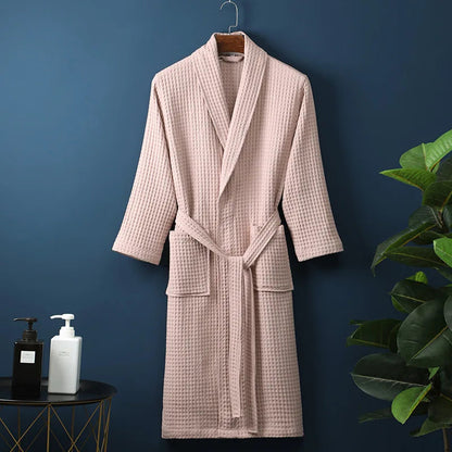 Peignoir en Coton Respirant - Confort Luxueux pour Femme et Homme