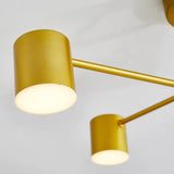 Plafonnier Design LED Moderne à 6 Lumières avec Éclairage Ambiant Réglable pour Salon
