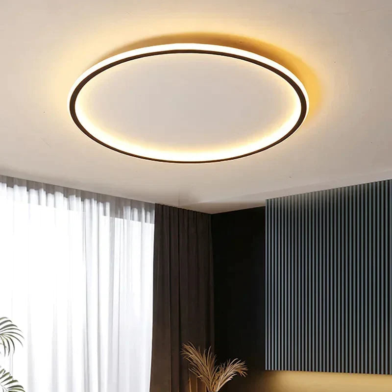 Plafonnier LED Design Rond Scandinave - Éclairage LED Salon Moderne