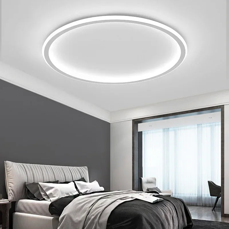 Plafonnier LED Design Rond Scandinave - Éclairage LED Salon Moderne