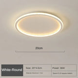Plafonnier LED Design Rond Scandinave - Éclairage LED Salon Moderne