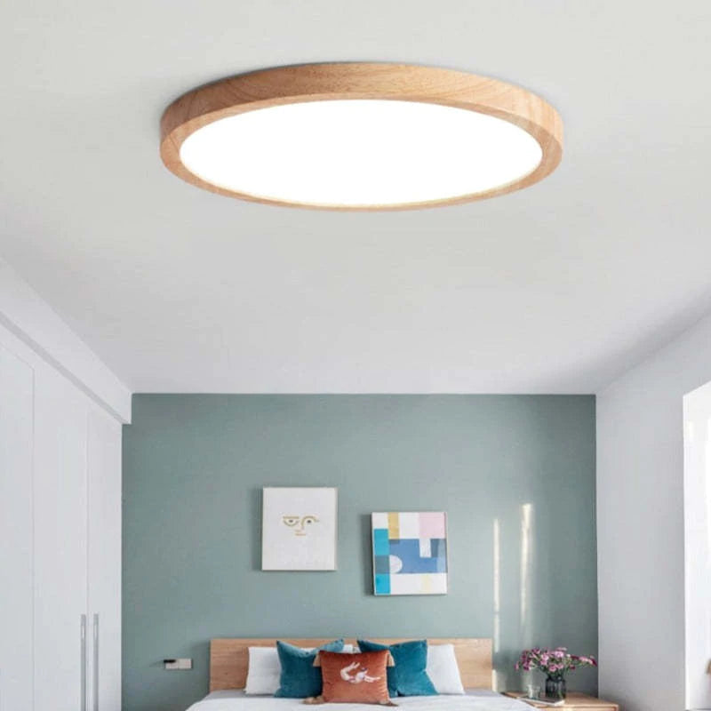 Plafonnier LED Minimaliste à Intensité Variable pour Ambiance Personnalisée
