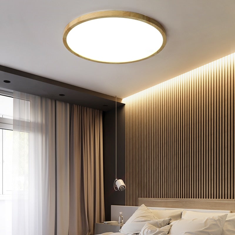 Plafonnier LED Minimaliste à Intensité Variable pour Ambiance Personnalisée
