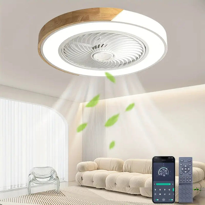 Plafonnier Ventilateur LED Moderne avec Télécommande et Éclairage Économique