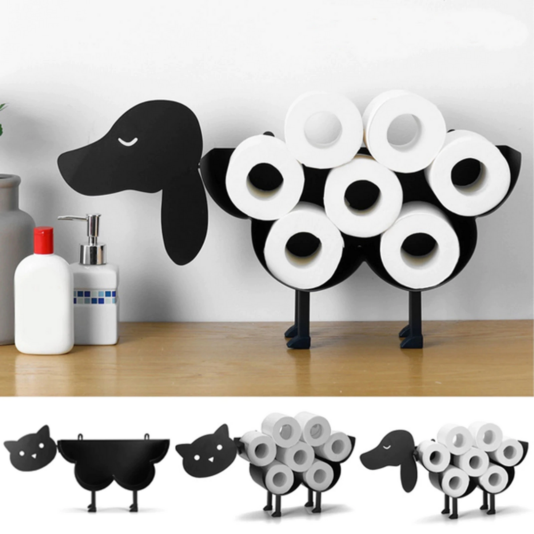 Porta carta igienica a forma di animale - Design giocoso e pratico