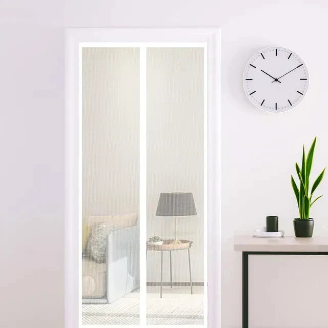 Porte Moustiquaire Aimantée - Installation Facile Sans Outils