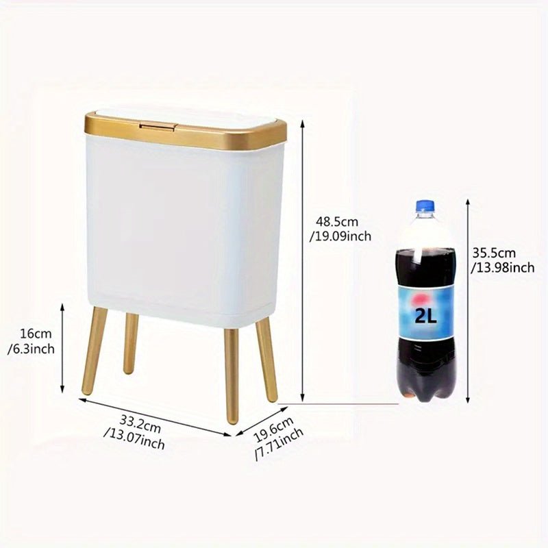 Pattumiera Moderna Anti-Odore da 15 L per Cucina e Bagno