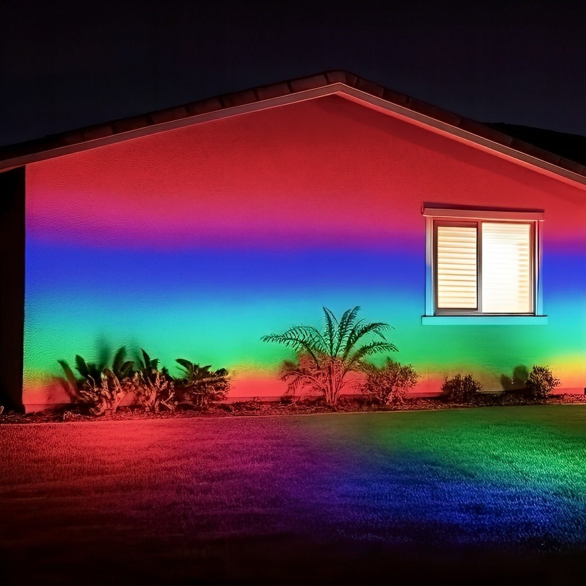 Waterdichte RGB LED Buitenbouwschijnwerper met Afstandsbediening - Buitenverlichting IP65