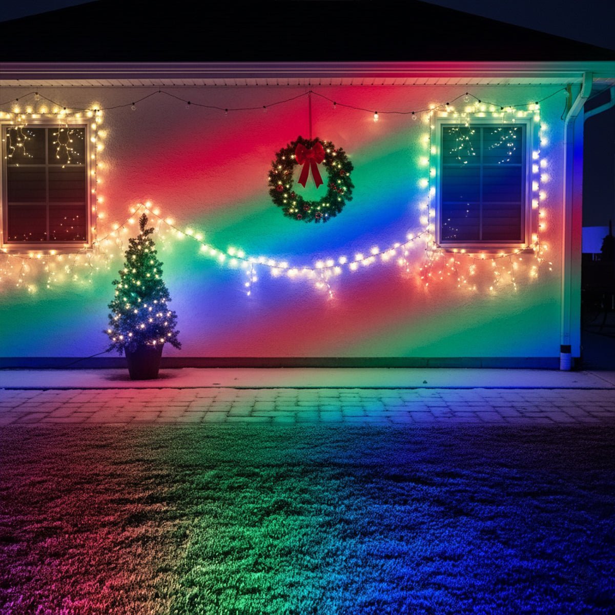 Waterdichte RGB LED Buitenbouwschijnwerper met Afstandsbediening - Buitenverlichting IP65