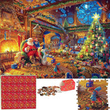 Puzzle de Noël - Calendrier de l'Avent 1008 Pièces Scène Festive