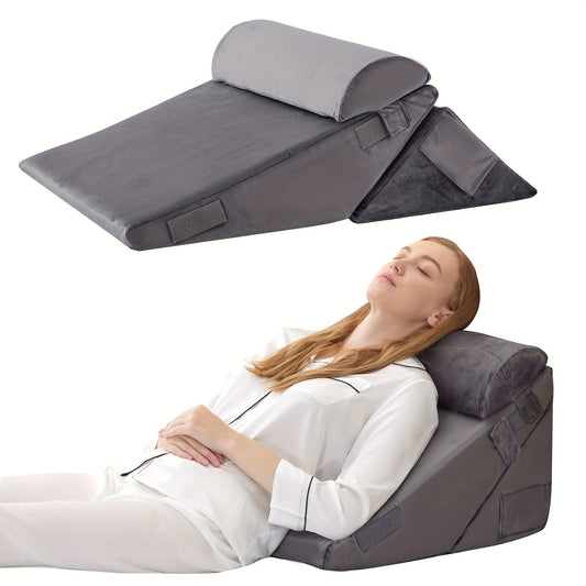 RelaxPlus - Oreiller Orthopédique Réglable 7 en 1 en Mousse à Mémoire
