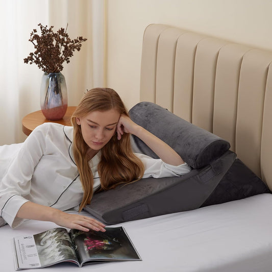 RelaxPlus - Oreiller Orthopédique Réglable 7 en 1 en Mousse à Mémoire