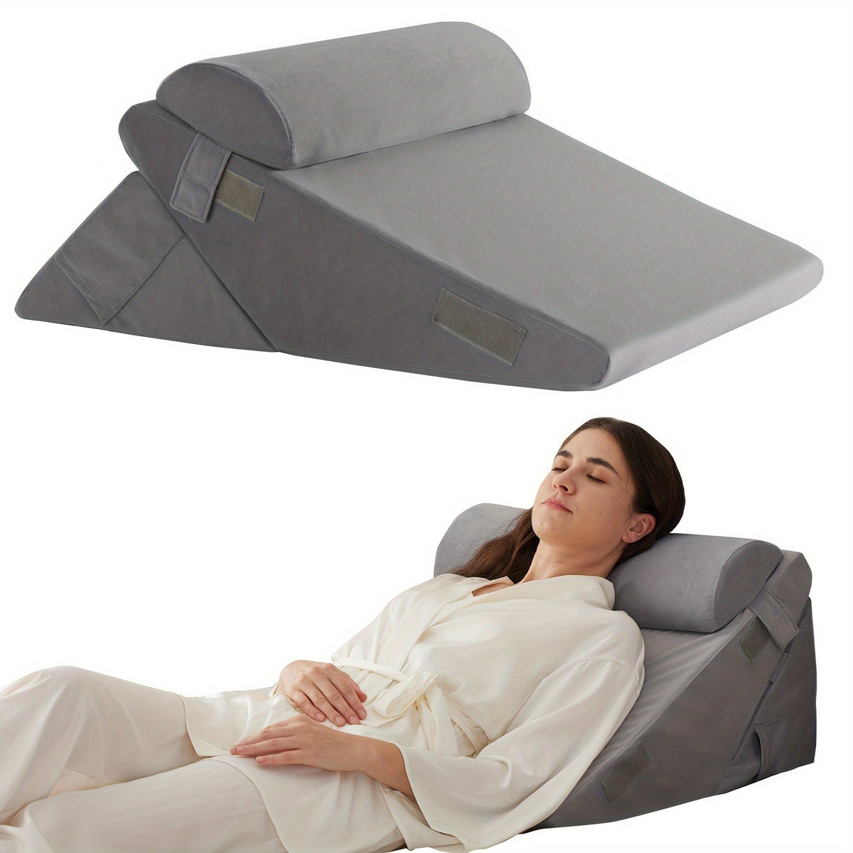 RelaxPlus - Oreiller Orthopédique Réglable 7 en 1 en Mousse à Mémoire
