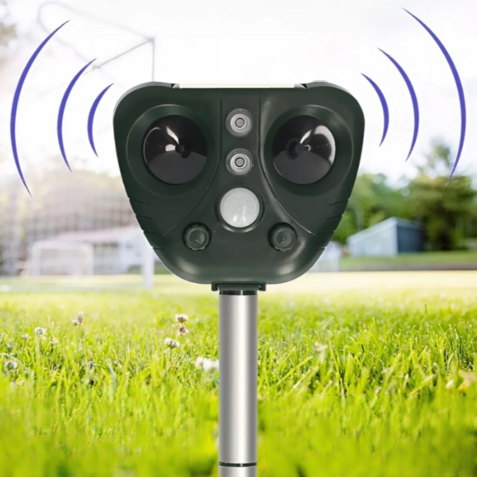 Répulsif à Oiseaux Ultrasonique Solaire - Protection Jardin Efficace