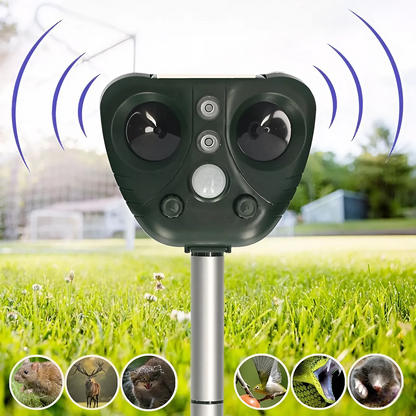 Répulsif à Oiseaux Ultrasonique Solaire - Protection Jardin Efficace