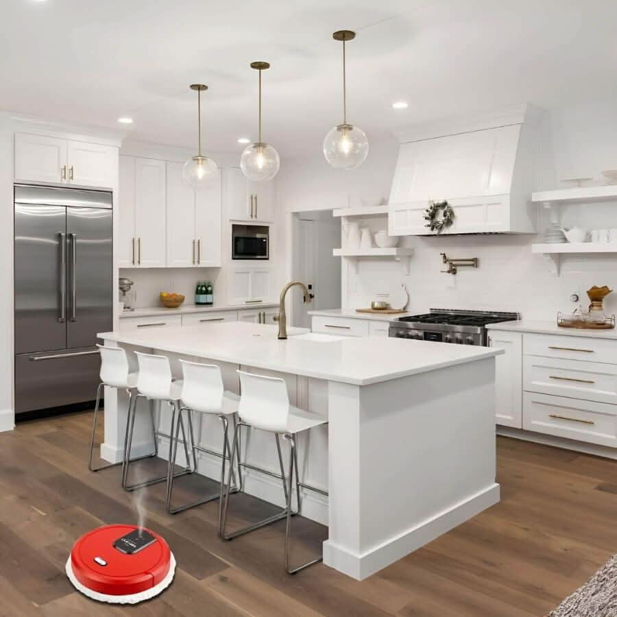 Robot Aspirateur Laveur Intelligent avec Navigation, Nettoyage Silencieux et Modes Multiples