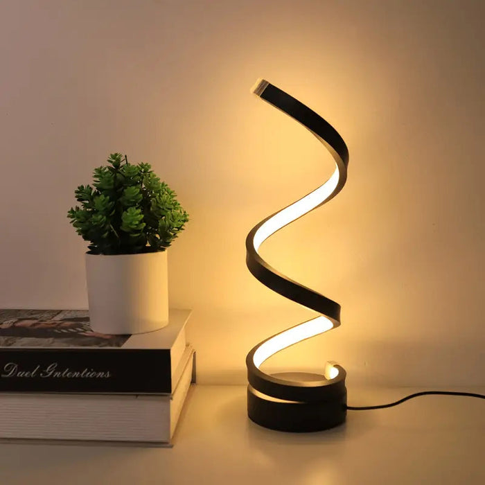SPIRALUX - Lampe de table LED spirale design moderne dimmable