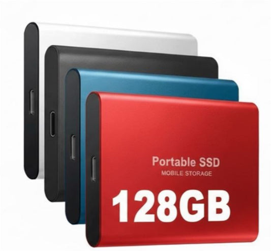 SSD esterno 128 GB USB-C ad alta velocità 1.050 MB/s - Disco rigido esterno SSD