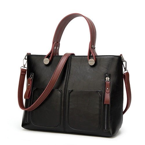Borsa a Tracolla da Donna in Pelle Vintage Elegante Fatta a Mano