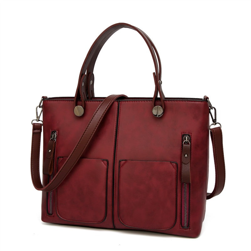 Sac Bandoulière Femme en Cuir Vintage Élégant Fait à la Main