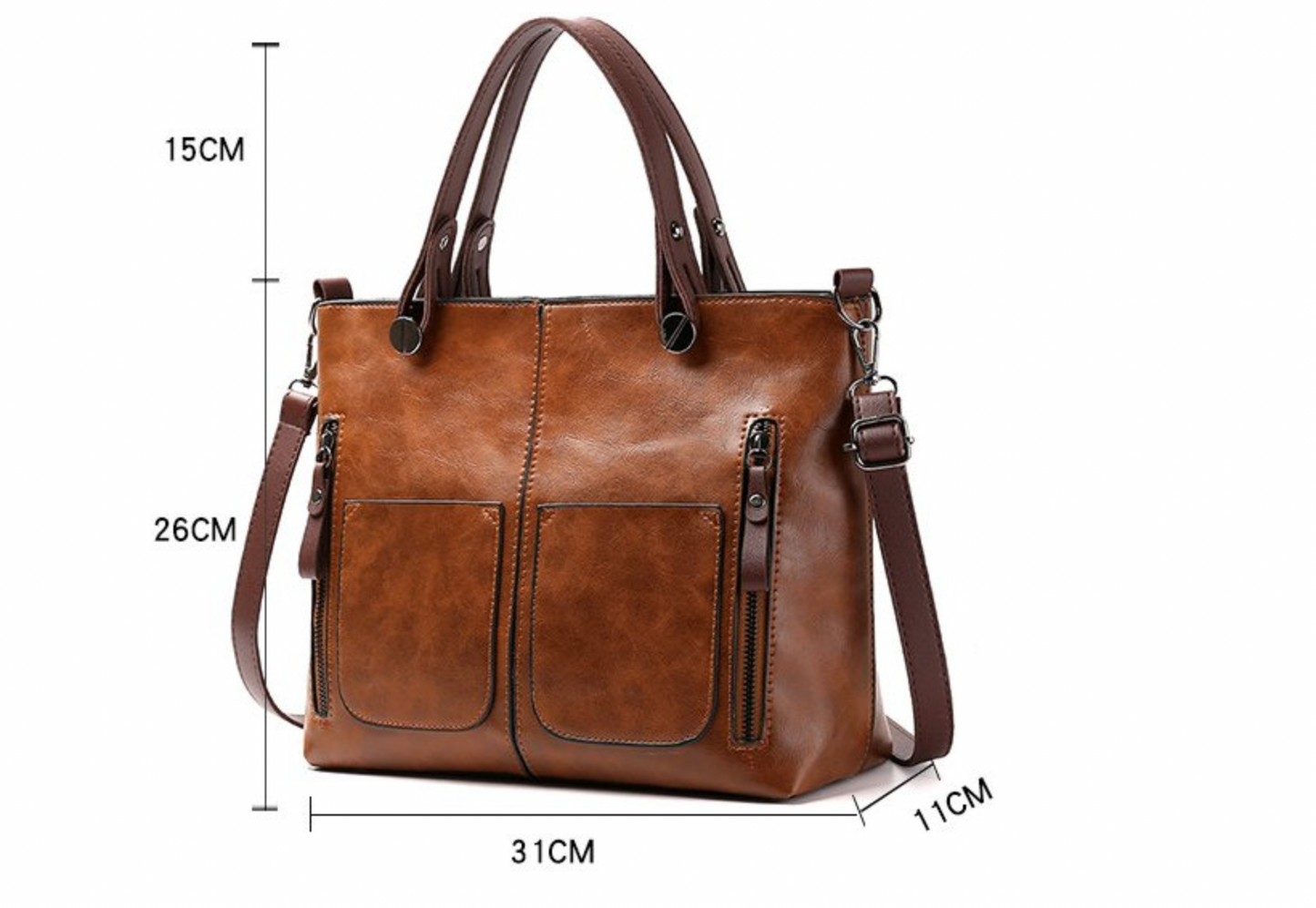 Sac Bandoulière Femme en Cuir Vintage Élégant Fait à la Main