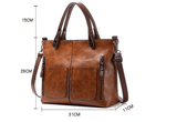Borsa a Tracolla da Donna in Pelle Vintage Elegante Fatta a Mano