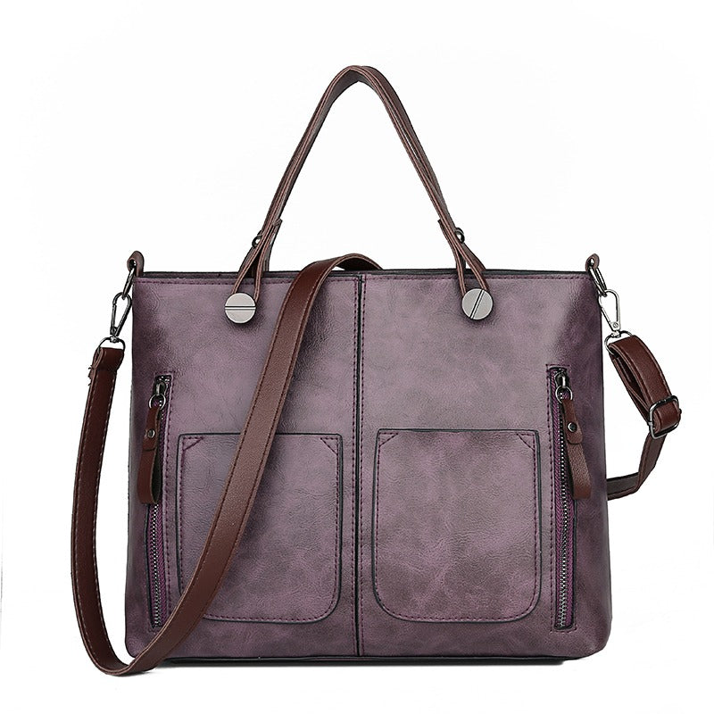 Sac Bandoulière Femme en Cuir Vintage Élégant Fait à la Main