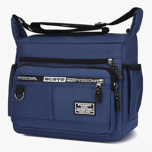 Borsello da Uomo - Borsa Minimalista con Portabottiglie