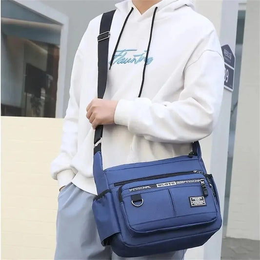 Borsello da Uomo - Borsa Minimalista con Portabottiglie