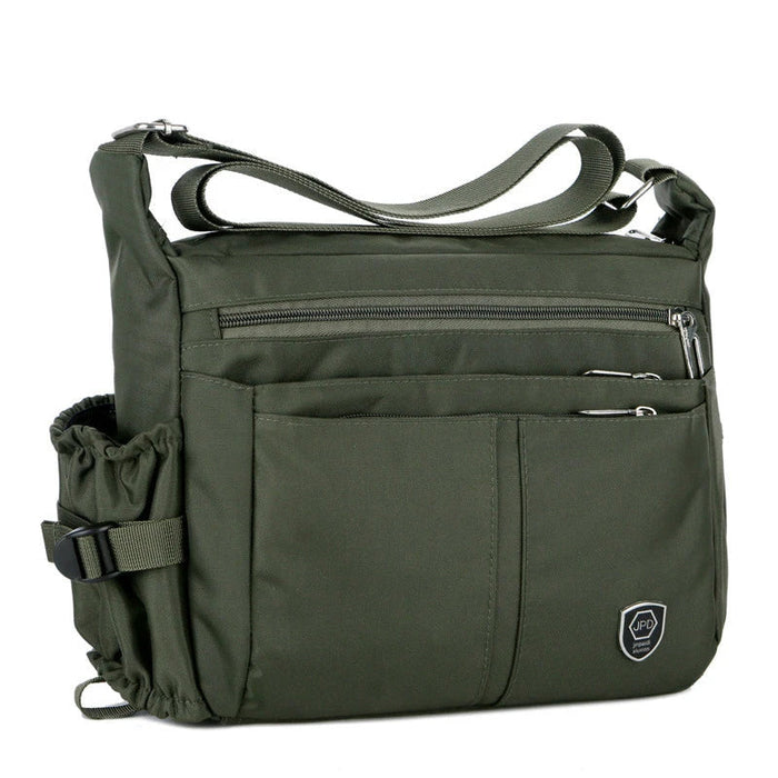 Sac Messager Minimaliste avec Porte-Bouteille et Poches
