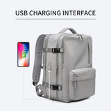 Zaino da donna JQMEI - Borsa per laptop da 16" con caricatore USB e spallacci imbottiti