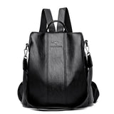Zaino antifurto in pelle da donna - Stile vintage elegante